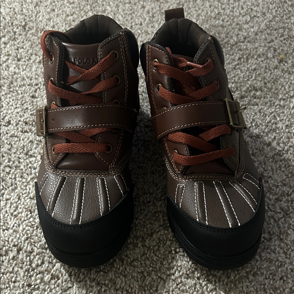 U.S. Polo Assn. Kids Brown and Black Boots